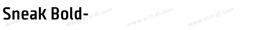 Sneak Bold字体转换